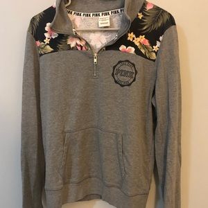 Quarter zipped sweatshirt